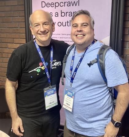 Francisco Leon de Vivero at an SEO conference